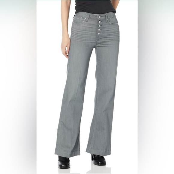PAIGE Denim - NWT PAIGE Leenah Slim Wide Leg Jeans Vintage Gray Denim | size 29